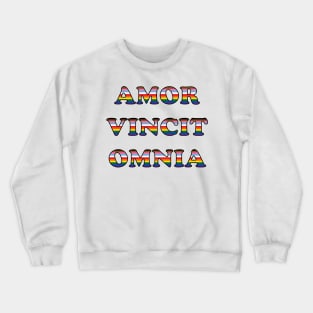 Amor vincit omnia - white background Crewneck Sweatshirt